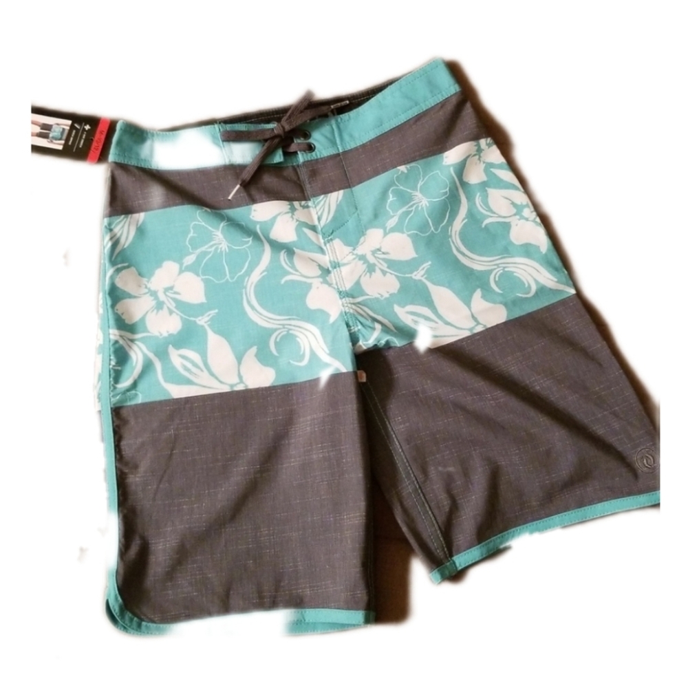 Hang Ten Boys Boardshorts Medium 10/12 Grey